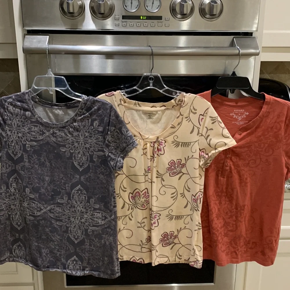 Bundle of 3Sonoma & Croft Barrow size medium tees cotton/polyester/spandex. - Picture 2 of 12